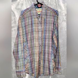 ❎️❎️❎️NWOT Men's Vintage Robert Graham Shirt; Size: 2XL❎️❎️❎️